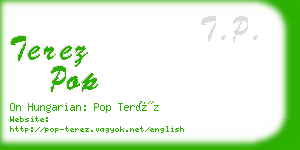 terez pop business card